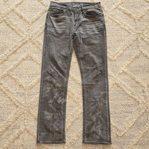 BKE Alec Black Jeans 30x30 Straight Leg Buckle Denim Distressed